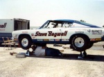 steve bagwell 1968 plymouth barracuda in pits left side SC 1979