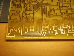 Megasquirt PCB, layout retouched and etched by me
