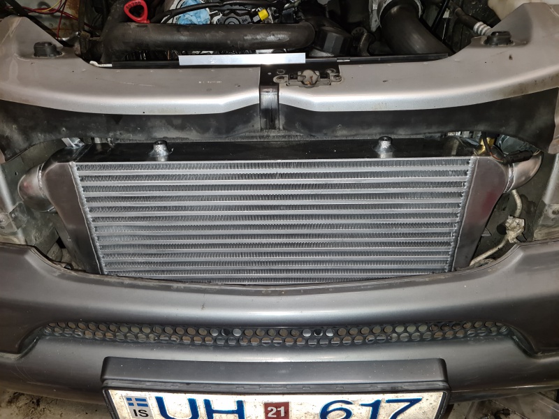 Intercooler in place