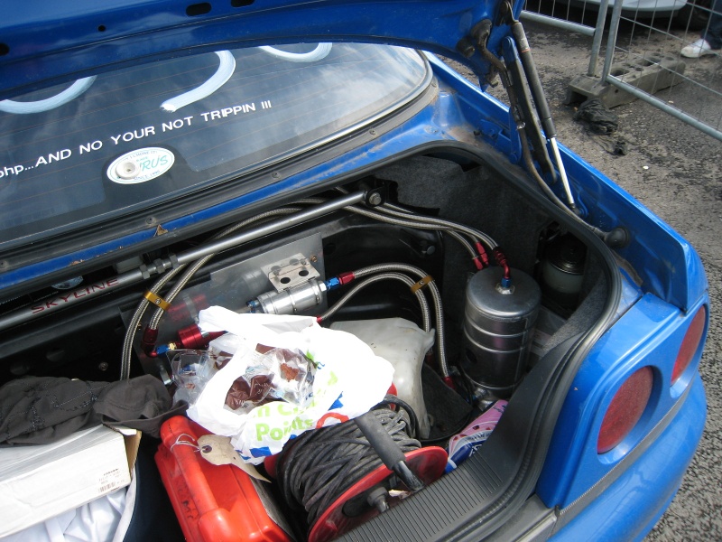 Boot full of junk and fuel system...